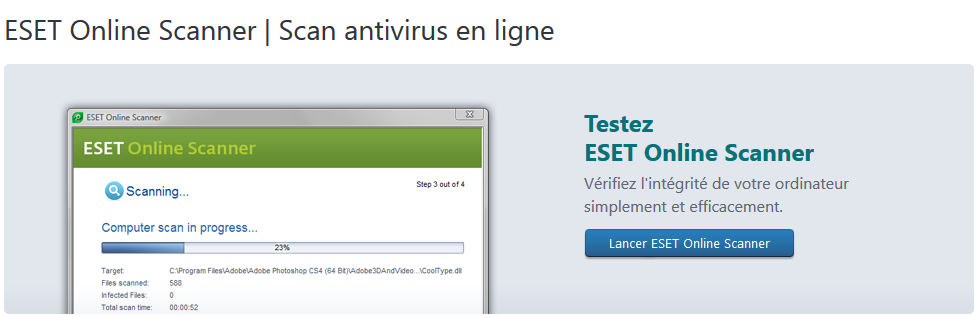 lancer Eset Online Scanner